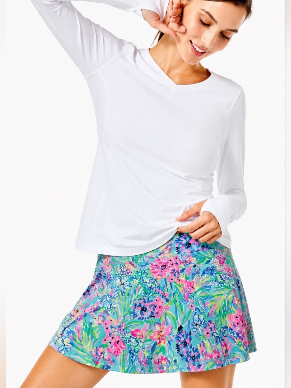 Lilly Pulitzer UPF 50+ LUXLETIC AILA SKORT Size Medium